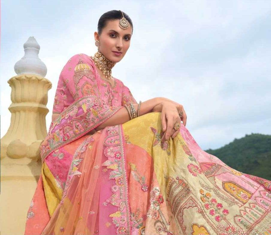 Silk Embroidered Lehenga for Elegant Traditional Wear - MYLUXURY LANE ENTERPRISE